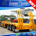 Best selling China heavy logistics 3-axles low bed truck trailer for sale(semi-trailer dimensions optional)